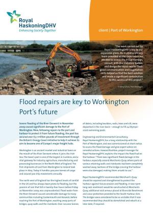 Flood Repairs Are Key to Workington Port's Future