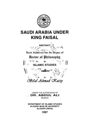 Saudi Arabia Under King Faisal