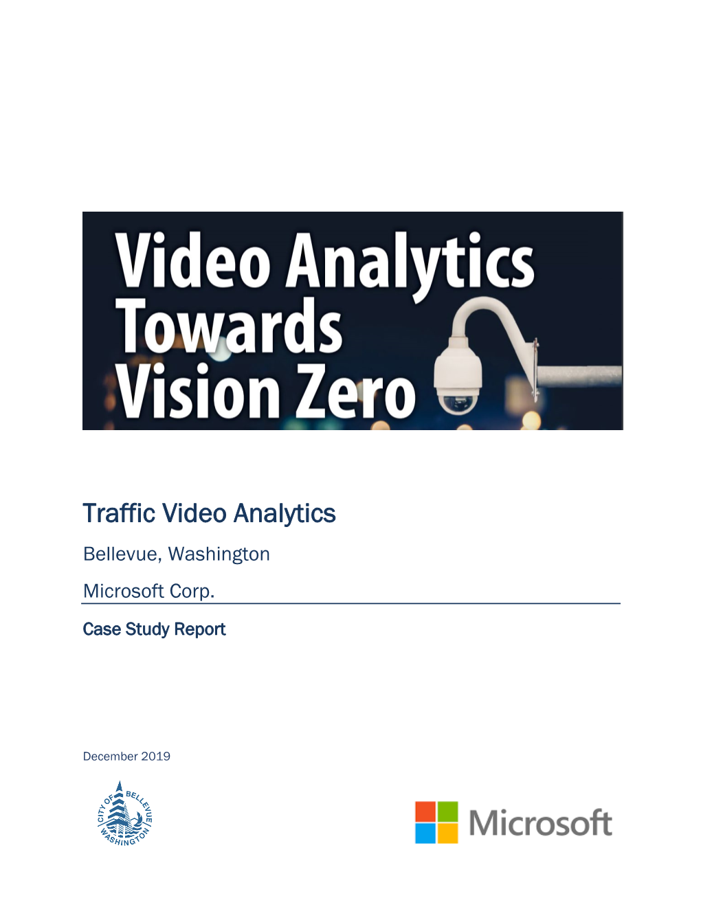Traffic Video Analytics Bellevue, Washington Microsoft Corp