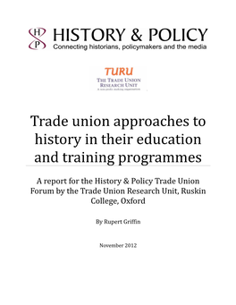Trade Union Approaches to History in Education