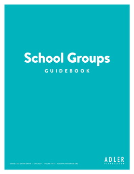 School Groups GUIDEBOOK