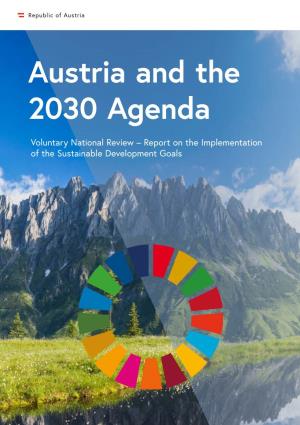 Austria and the 2030 Agenda. Voluntary National Review – Report
