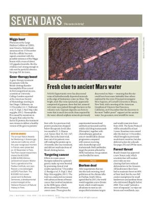 Fresh Clue to Ancient Mars Water