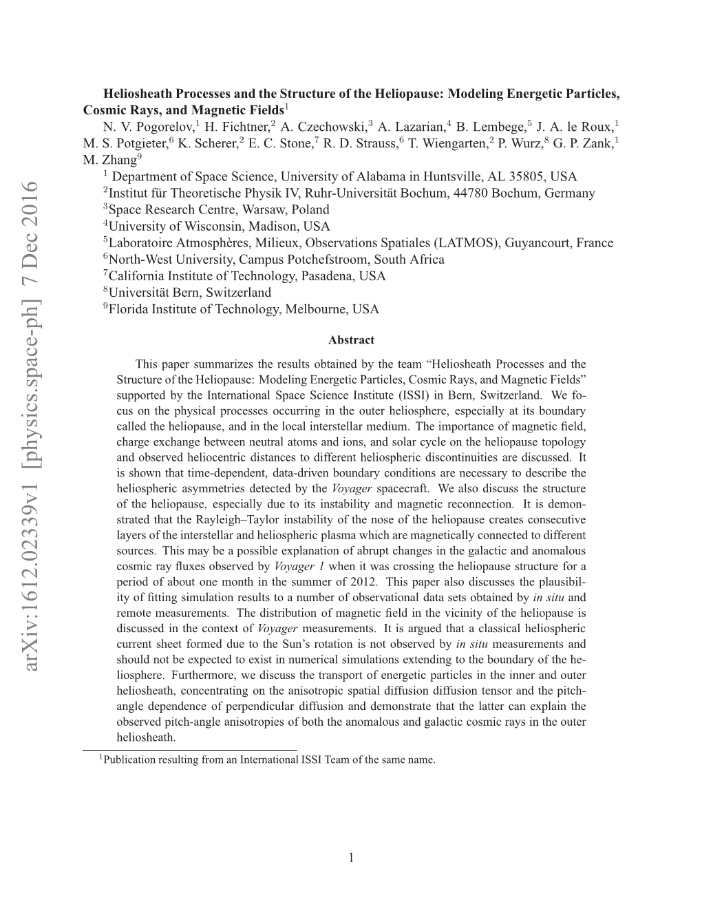 Heliosheath Processes and the Structure of the Heliopause