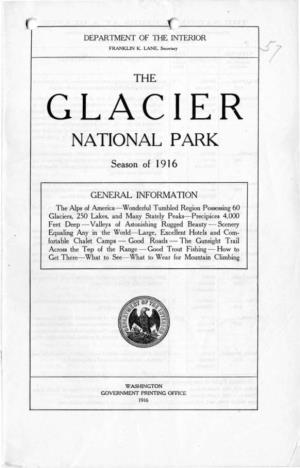 Glacier National Park, 1916