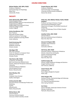View a List of the Invited Faculty Members