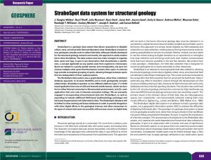 Strabospot Data System for Structural Geology GEOSPHERE