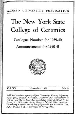 The New York State College of Ceramics