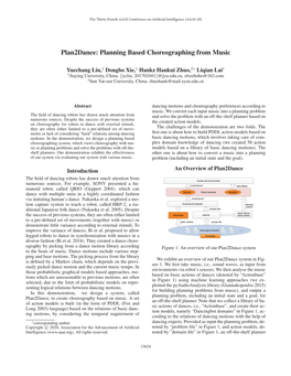 Planning Based Choreographing from Music