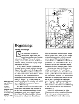 Beginnings (From Past to Present: the History of Adams County)