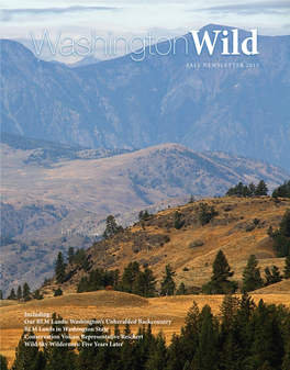 WA Wild Newsletter Fall 2013.Indd