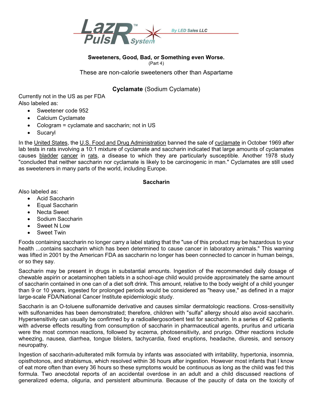 Sodium Cyclamate