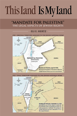 Mandate for Palestine”