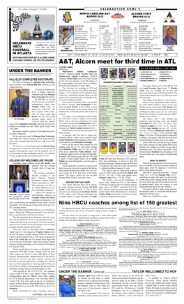 A&T, Alcorn Meet for Third Time In
