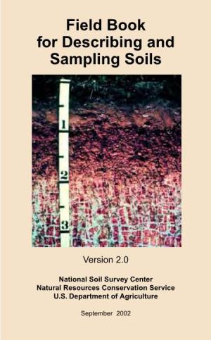 Field Book for Describing and Sampling Soils Version