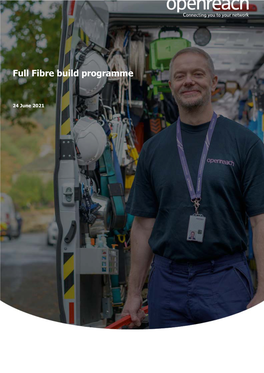 Full Fibre Build Programme