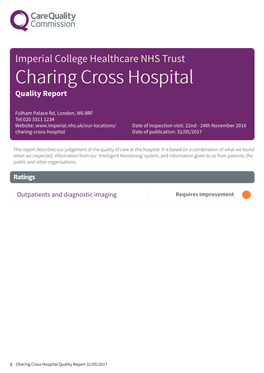 Charing Cross Hospital Newapproachcomprehensive Report