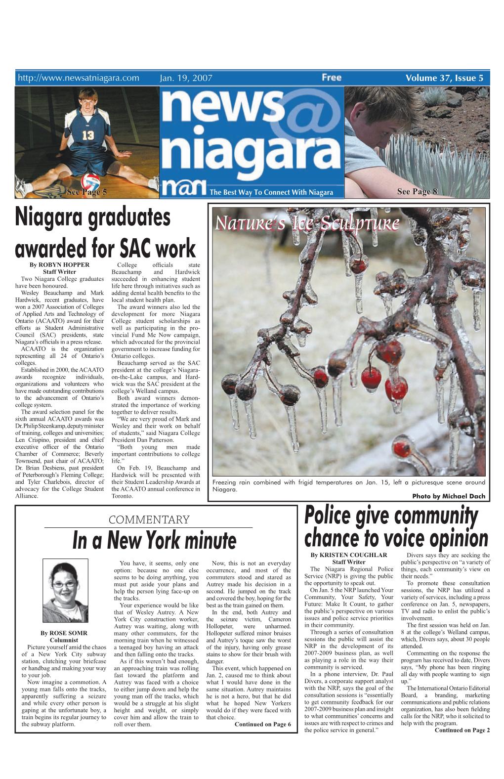 Niagara Graduates Awarded for SAC Work