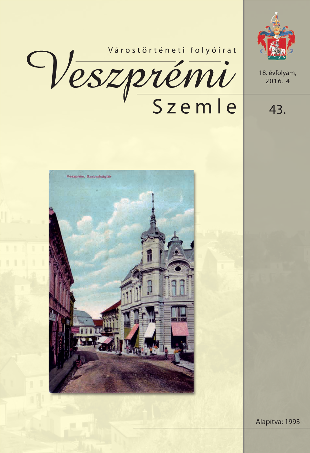 Veszprémi Szemle 2016/4