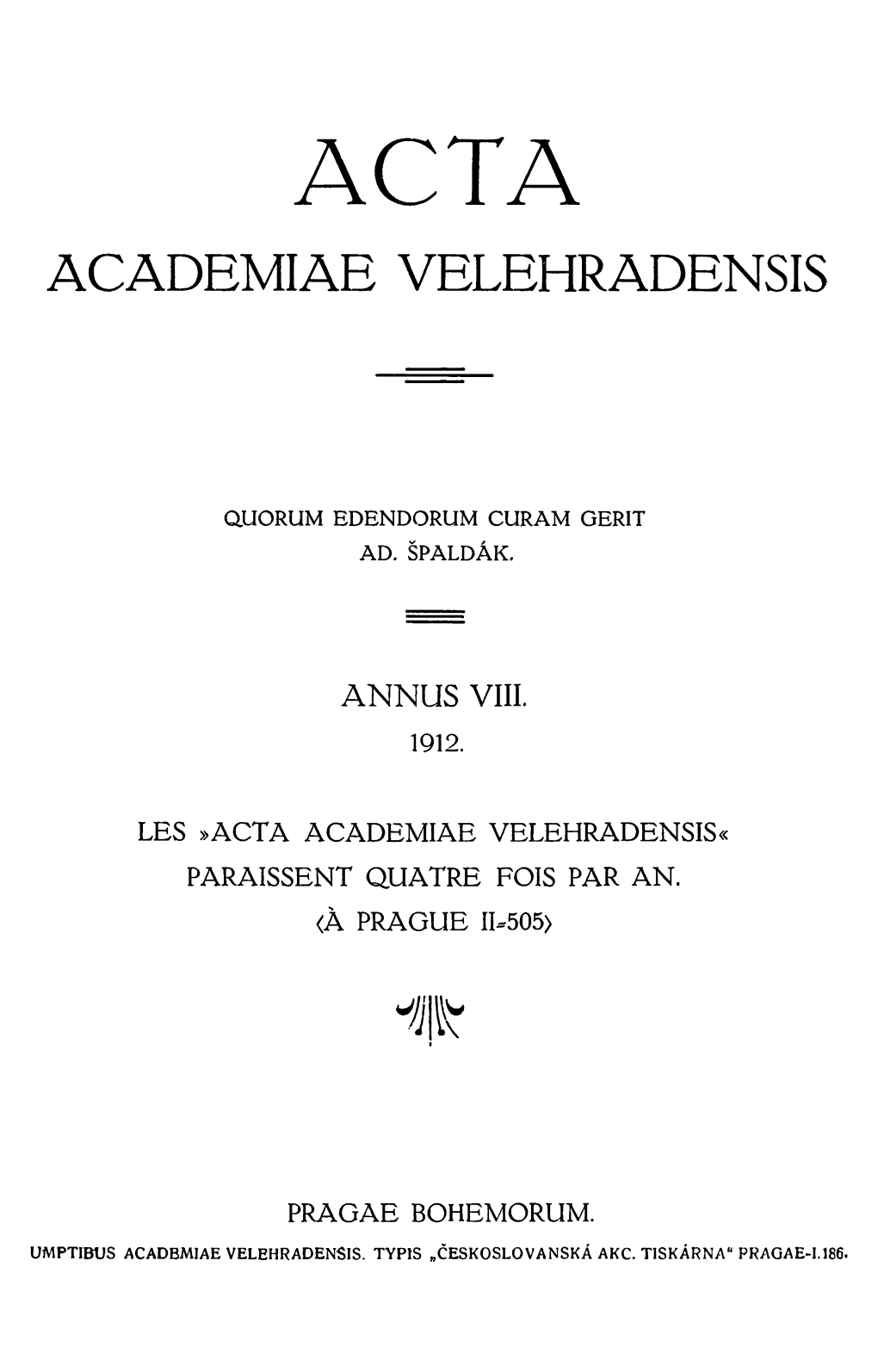 Academiae Velehradensiís