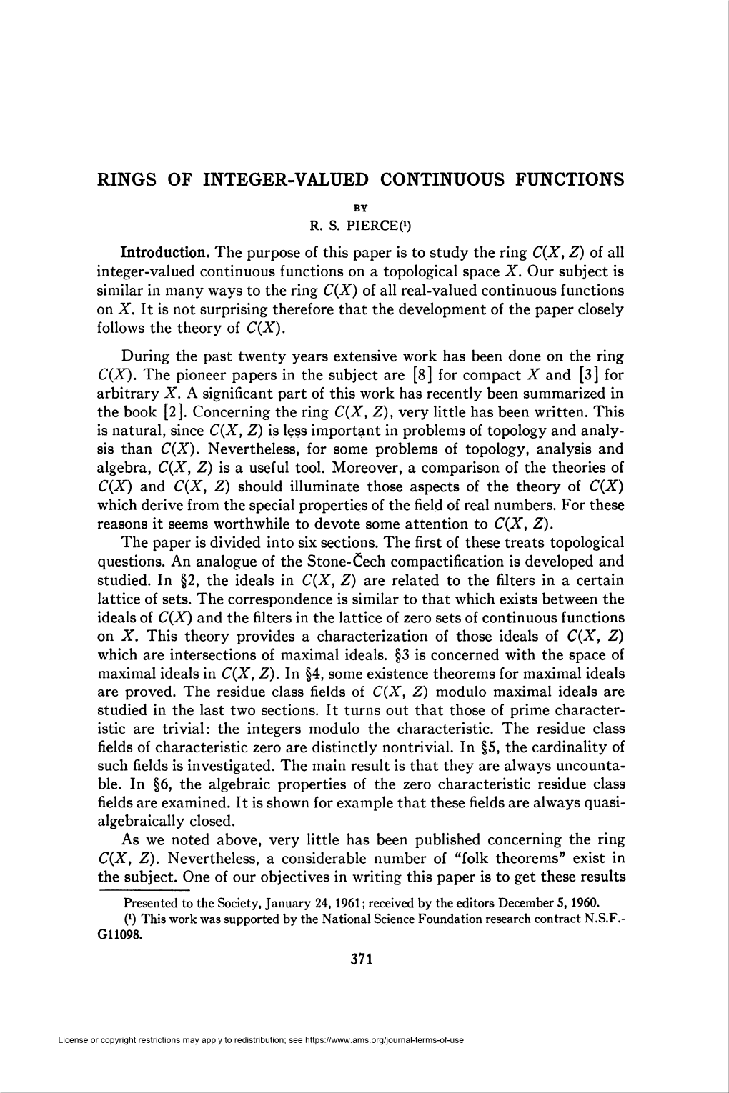 Rings of Integer-Valued Continuous Functions