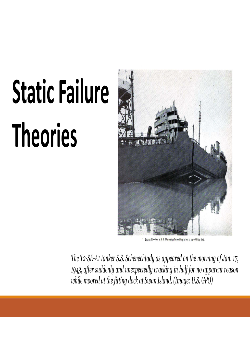 Static Failure Theories