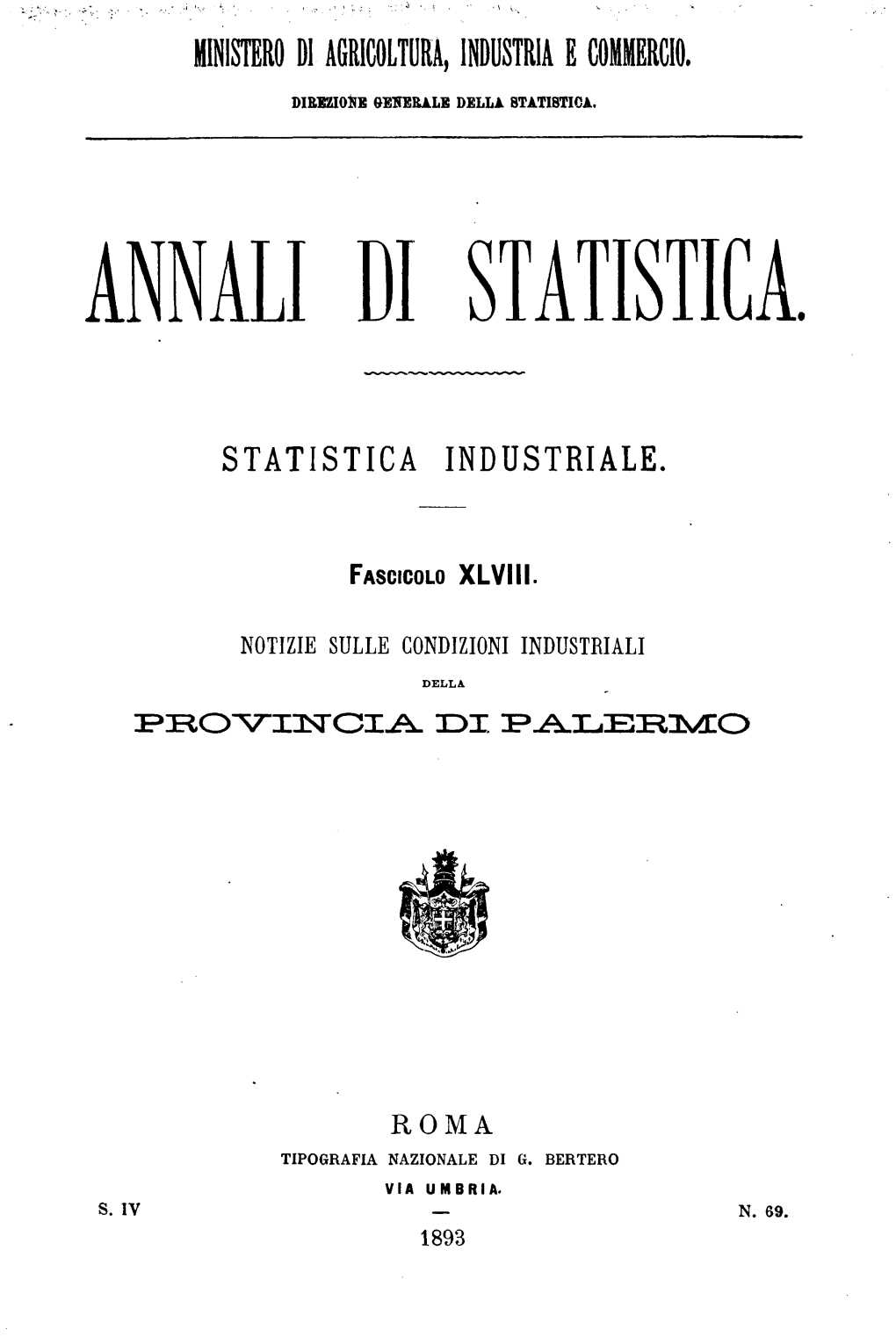 Annali Di Statistica (1893)