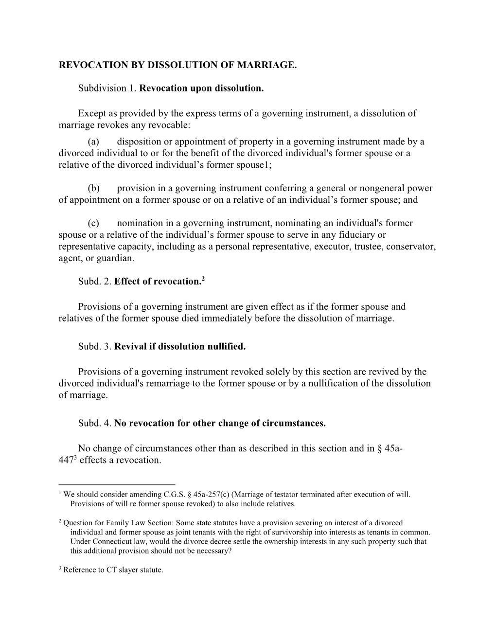 Revocation by Dissolution of Marriage