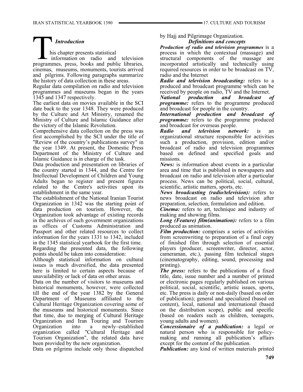 749 Introduction His Chapter Presents Statistical Information on Radio