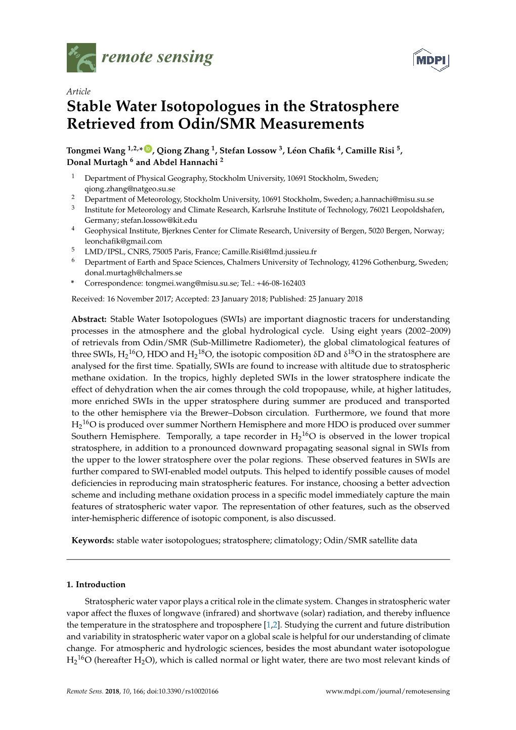 Stable Water Isotopologues in the Stratosphere Retrieved from Odin/SMR Measurements