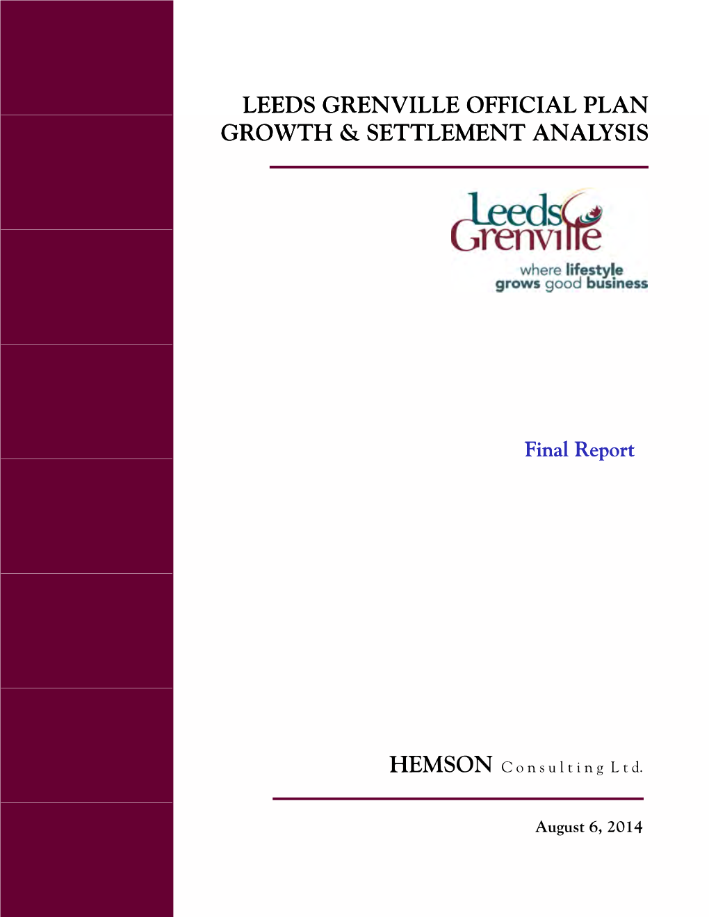 Final Growth and Settlement Analysis