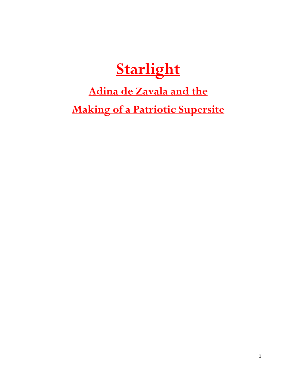 View the Script for Adina De Zavala