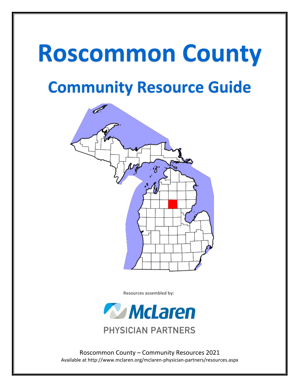 Roscommon County Community Resource Guide