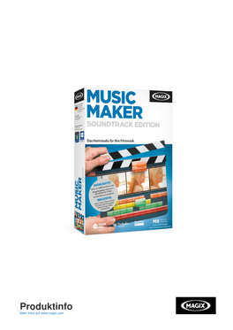 MAGIX Music Maker Soundtrack Edition Mehr Infos Auf