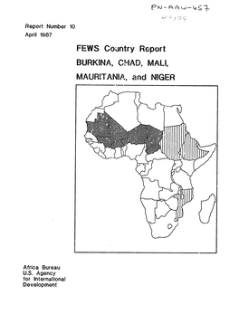 FEWS Country Report BURKINA, CHAD, MALI, MAURITANIA, and NIGER