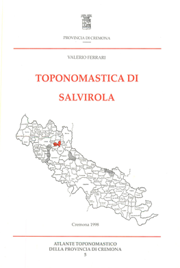 Toponomastica Di Salvirola