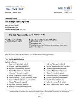 Antineoplastic Agents