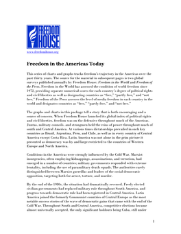 Freedom in the Americas Today