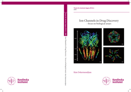 Ion Channels in Drug Discovery