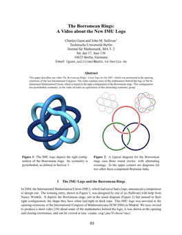 The Borromean Rings: a Video About the New IMU Logo