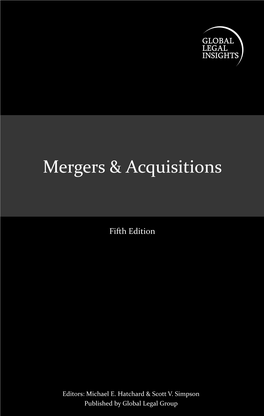 Mergers & Acquisitions