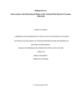 Intra-Actions with Educational Media at the National Film Board of Canada, 1960-2016