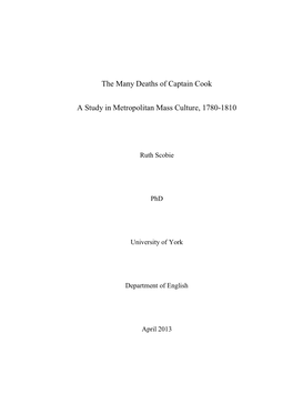 The Death of Captain Cook in Theatre 224