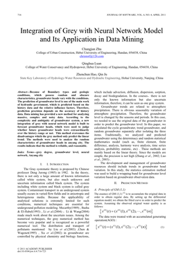 Integration of Grey with Neural Network Model and Its Application in Data Mining