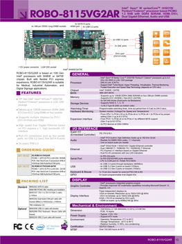 ROBO-8115VG2AR Dual Gigabit Ethernet, Audio and USB