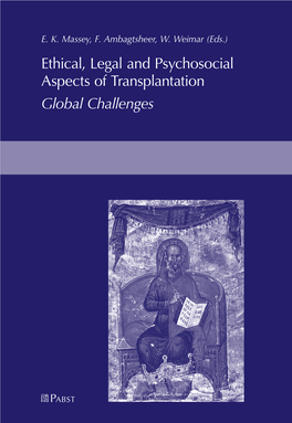 Ethical, Legal and Psychosocial Aspects of Transplantation Global Challenges