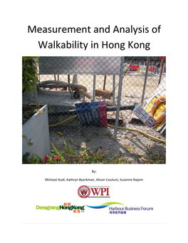 T and Analysis of Walkability in Hong Kong