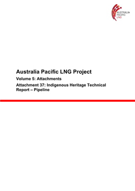 Indigenous Heritage Technical Report – Pipeline