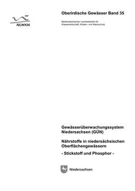 Oberirdische Gewässer Band 35 Gewässerüberwachungssystem