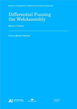 Differential Fuzzing the Webassembly